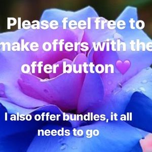 Feel free to make reasonable offers and bundle